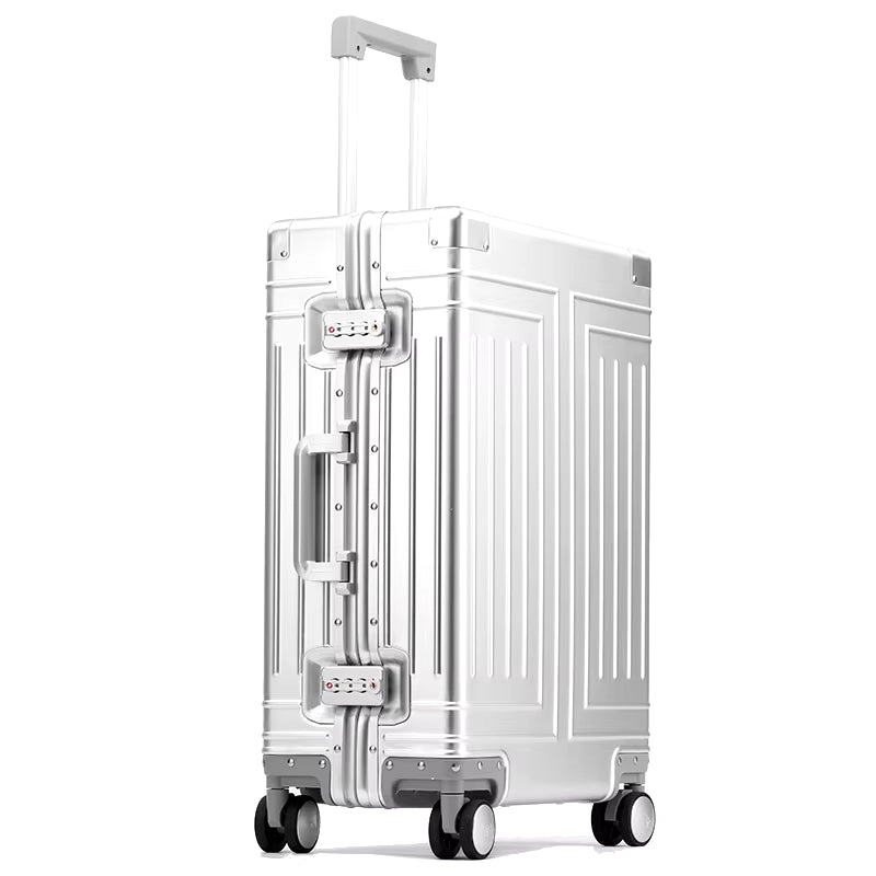 100% Aluminium-Magnesium Trolley Luggage – Sleek & Sturdy Carry-On Suitcase