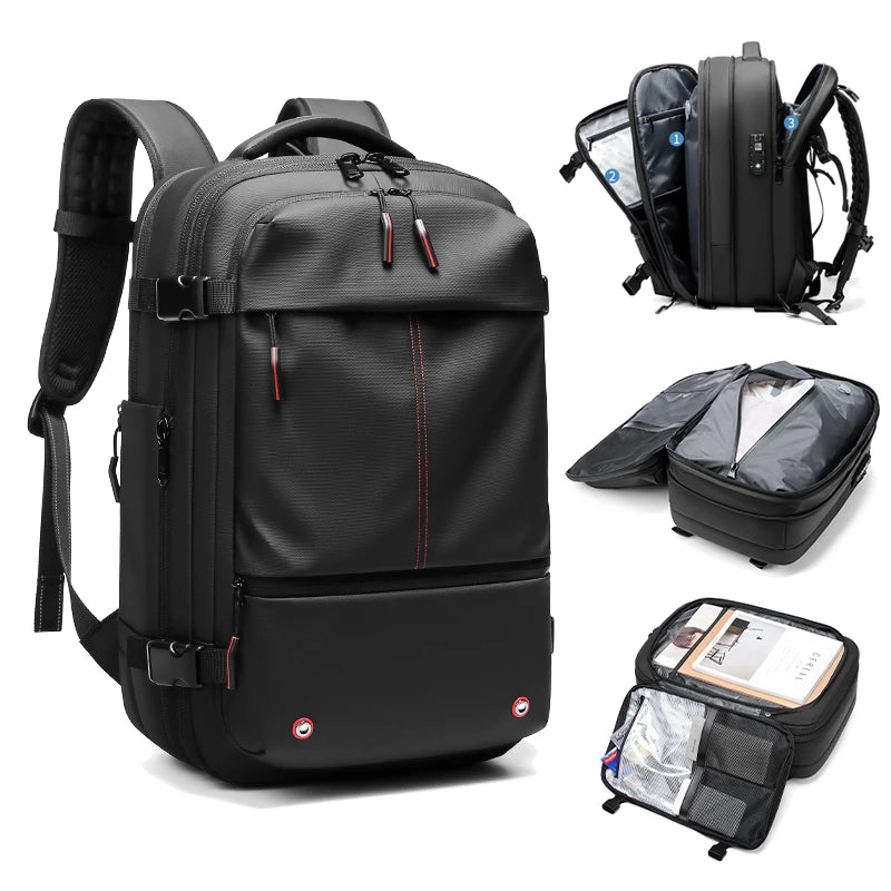 17-Inch Laptop Backpack – Large Capacity Business, Travel, and School Bag with Vacuum Compression