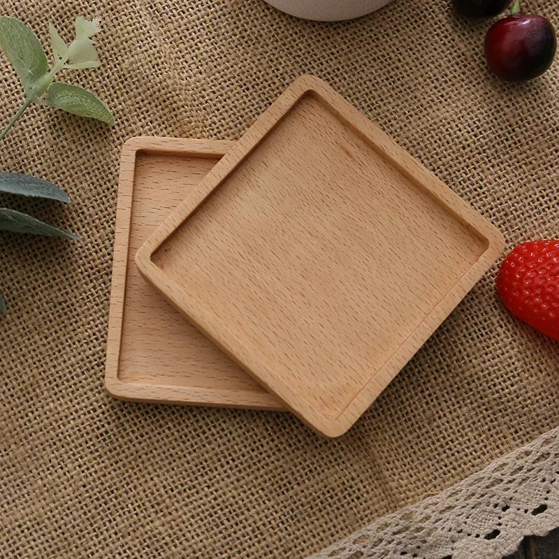 8.8Cm round Wooden Slice Cup Mat Coaster Tea Coffee Mug Drinks Holder for DIY Tableware Decor Durable Kitchen Decor Home