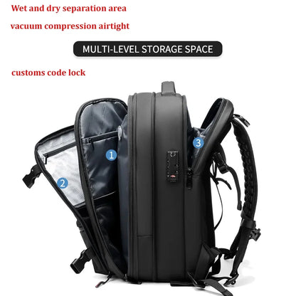 17-Inch Laptop Backpack – Large Capacity Business, Travel, and School Bag with Vacuum Compression